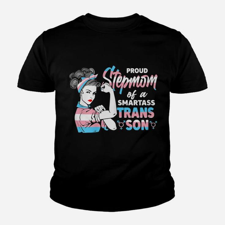 Womens Cool Proud Unbreakable Trans Step Mom Pride Lgbt Awareness Youth T-shirt