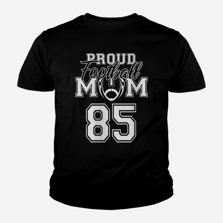Womens Custom Proud Football Mom Number 85 Personalized Women Youth T-shirt