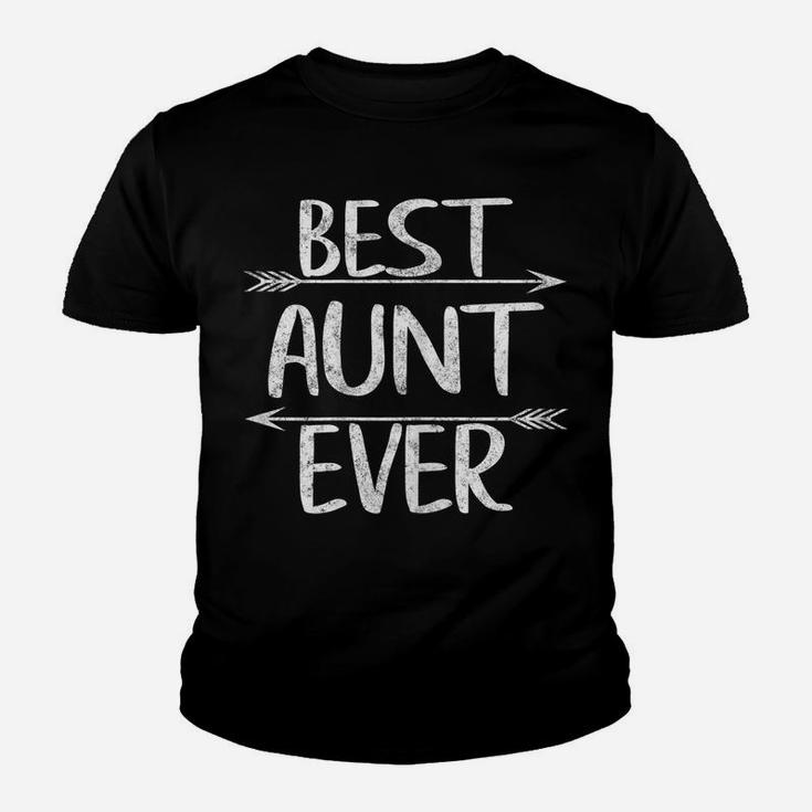 Womens Cute Mother's Day Funny Auntie Gift Best Aunt Ever Youth T-shirt