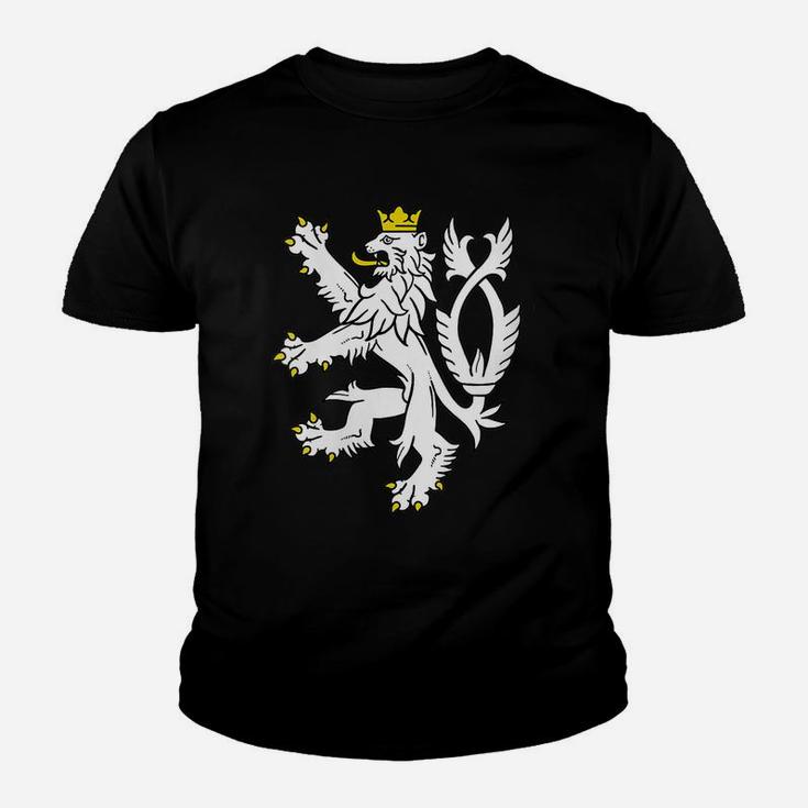 Womens Czech Republic Coat Of Arms Shirt Bohemian Lion Symbol Youth T-shirt