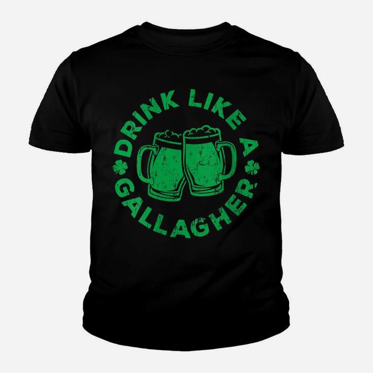 Womens Drink Like A Gallagher  Saint Patrick Day Gift Youth T-shirt