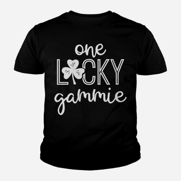 Womens Funny One Lucky Gammie St Patricks Day Gift Womens Youth T-shirt