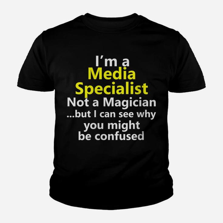 Womens Funny School Library Media Specialist Job Career Profession Youth T-shirt