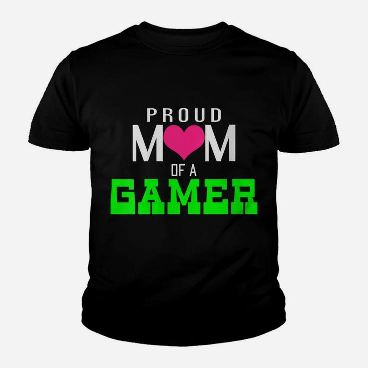 Womens Gaming Proud Mom Of A Gamer Video Game Player Youth T-shirt