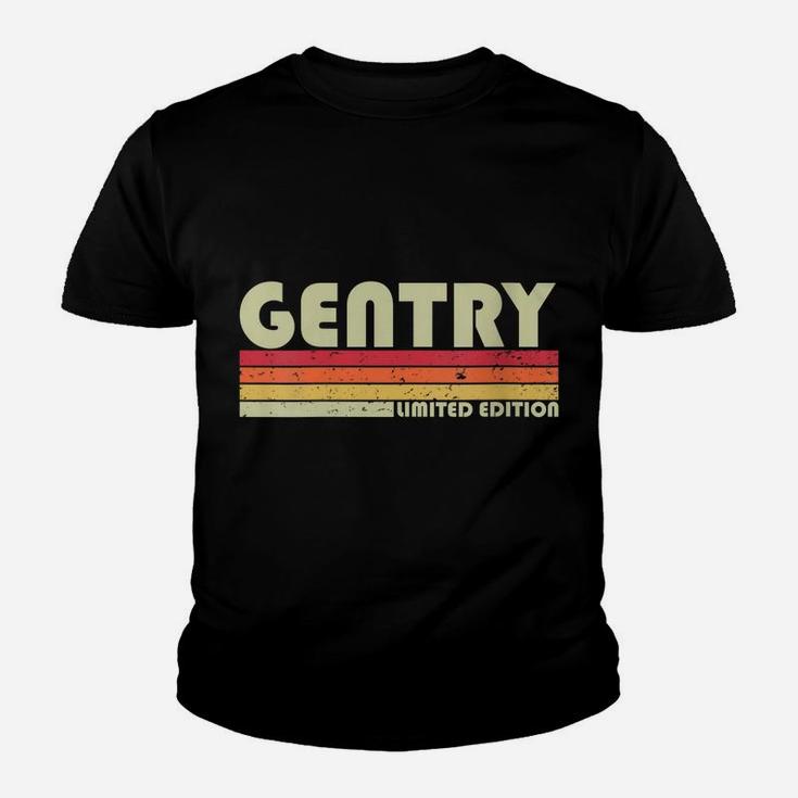 Womens Gentry Surname Funny Retro Vintage 80S 90S Birthday Reunion Youth T-shirt