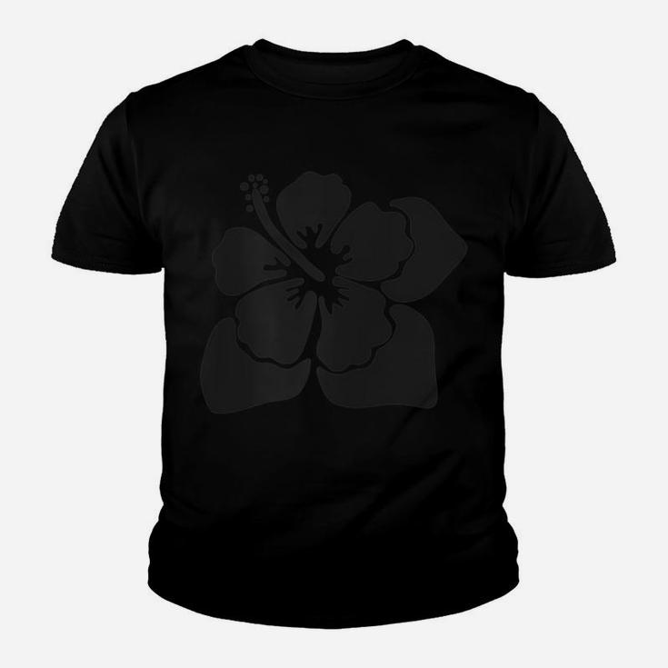 Womens Hibiscus Spring Flower Minimalist Retro Vintage Floral Style Youth T-shirt