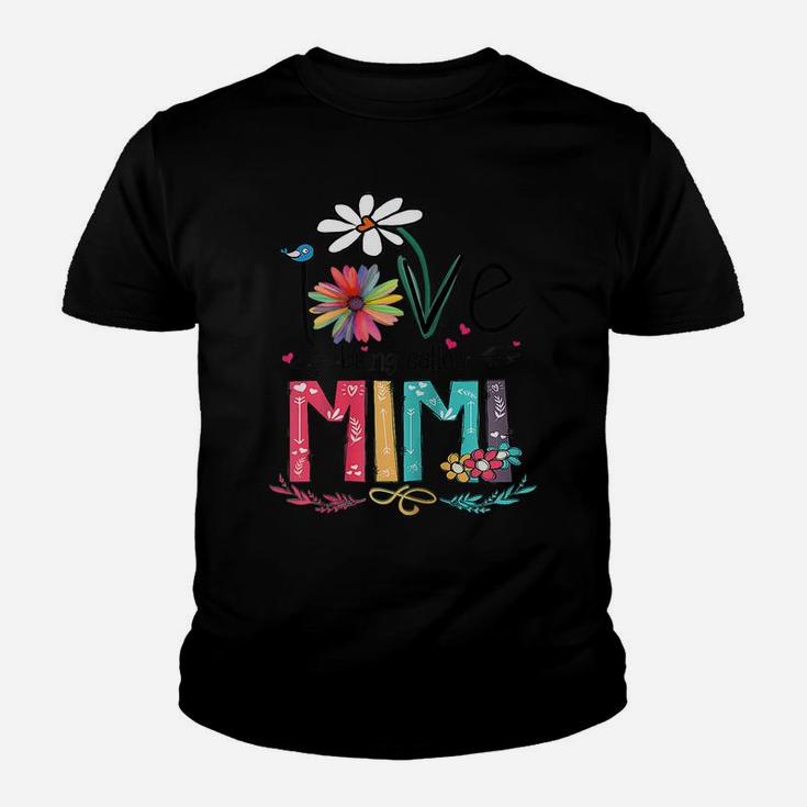 Womens I Love Being Called Mimi Sunflower Mothers Day Gift Youth T-shirt