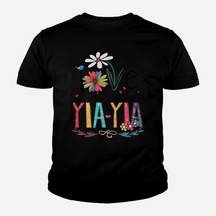 Womens I Love Being Called Yia Yia Sunflower Mothers Day Gift Youth T-shirt