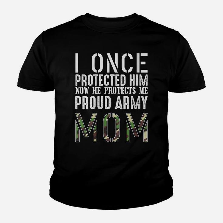 Womens I Once Protected Him Proud Army Mom Military Family Hero Youth T-shirt