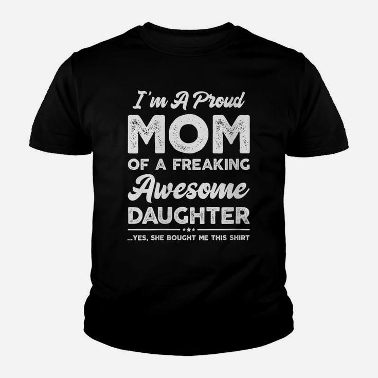 Womens I'm A Proud Mom Shirt Gift From Daughter Funny Mothers Day Youth T-shirt