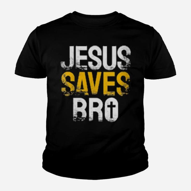 Womens Jesus Saves Bro Christian Youth T-shirt