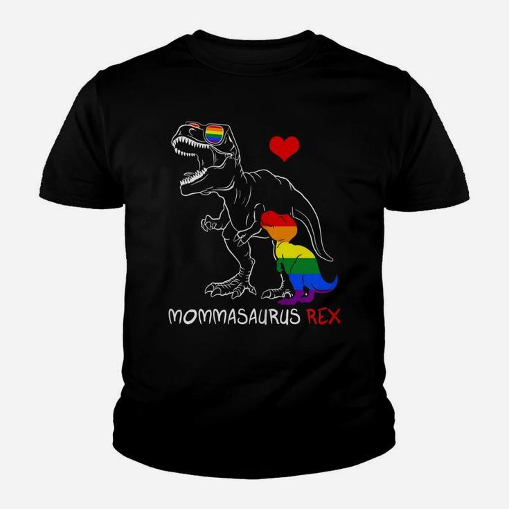 Womens Lgbt Mommasaurus Mama Rex Gay Pride Proud Mom Mother's Day Youth T-shirt