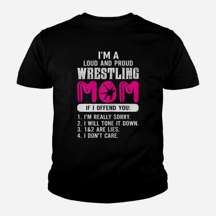 Womens Loud And Proud Wrestling Mom Shirt Wrestling Mom Gift Youth T-shirt
