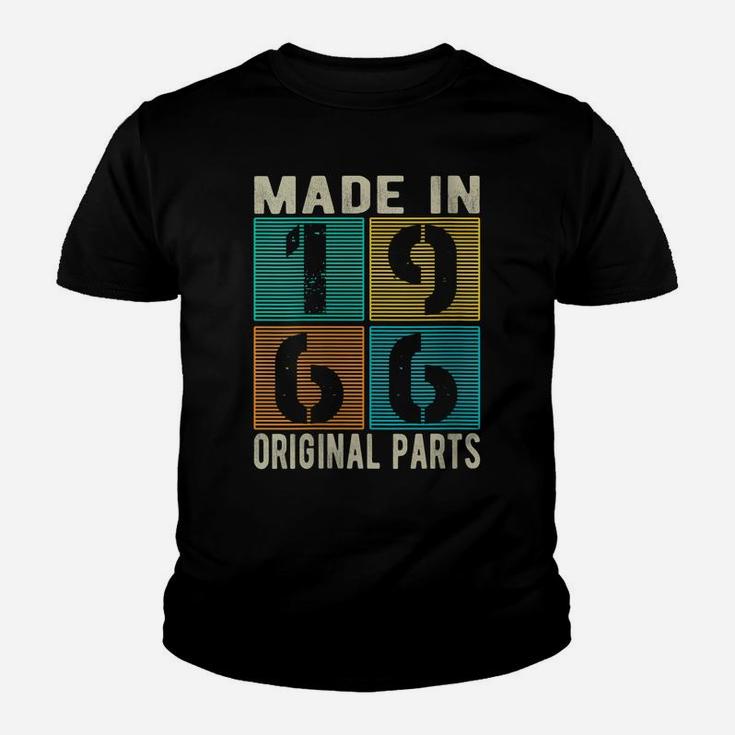Womens Made In 1966 Vintage Retro Original Parts Born 1966 Birthday Youth T-shirt