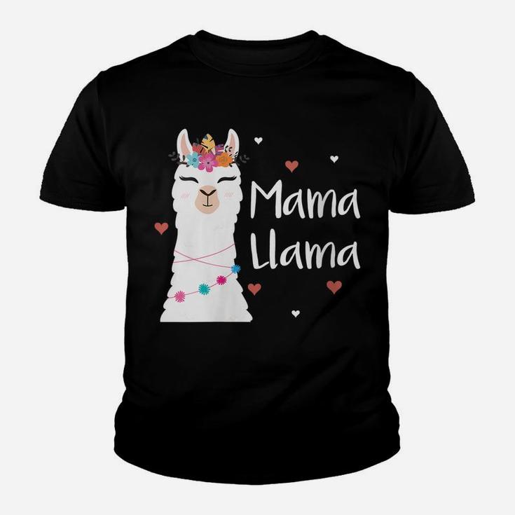 Womens Mama Llama Cute Llamas Mom Womens Mothers Day Gift Youth T-shirt