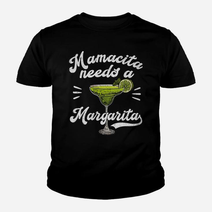 Womens Mamacita Needs A Margarita Funny Mother's Day Gift Youth T-shirt