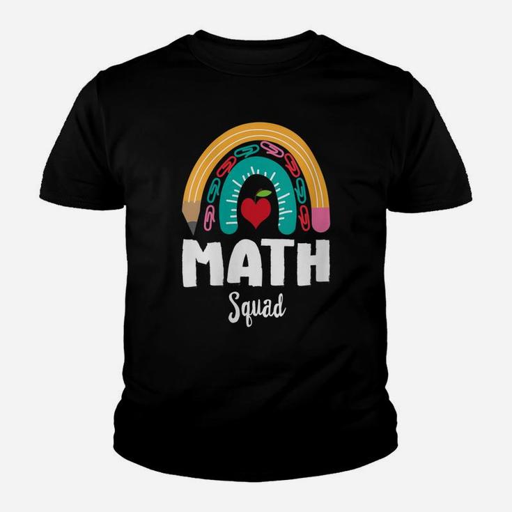 Womens Math Squad, Funny Boho Rainbow For Teachers Youth T-shirt