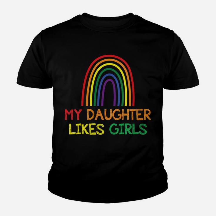 Womens My Daughter Likes Girls Proud Mom T-Shirt Gay Pride Lgbt Youth T-shirt