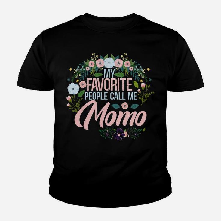 Womens My Favorite People Call Me Momo, Xmas Momgrandma Youth T-shirt