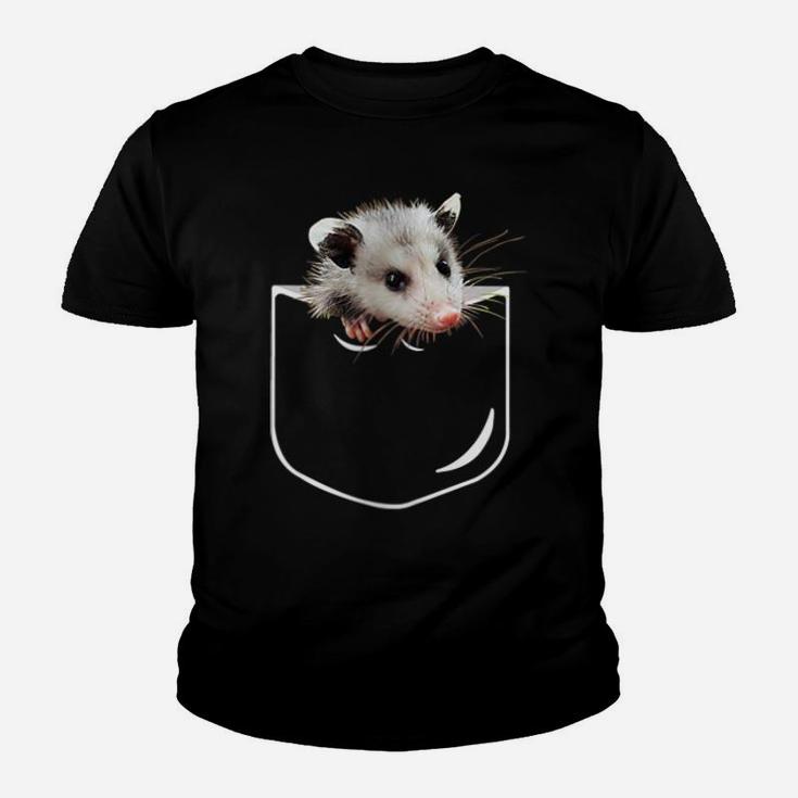 Womens Pocket Opossum Shirt, Funny Opossum In Pocket Gift Youth T-shirt