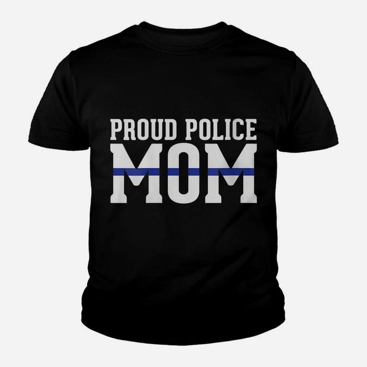 Womens Police Mom - Proud Cop Officer Leo Parent Youth T-shirt