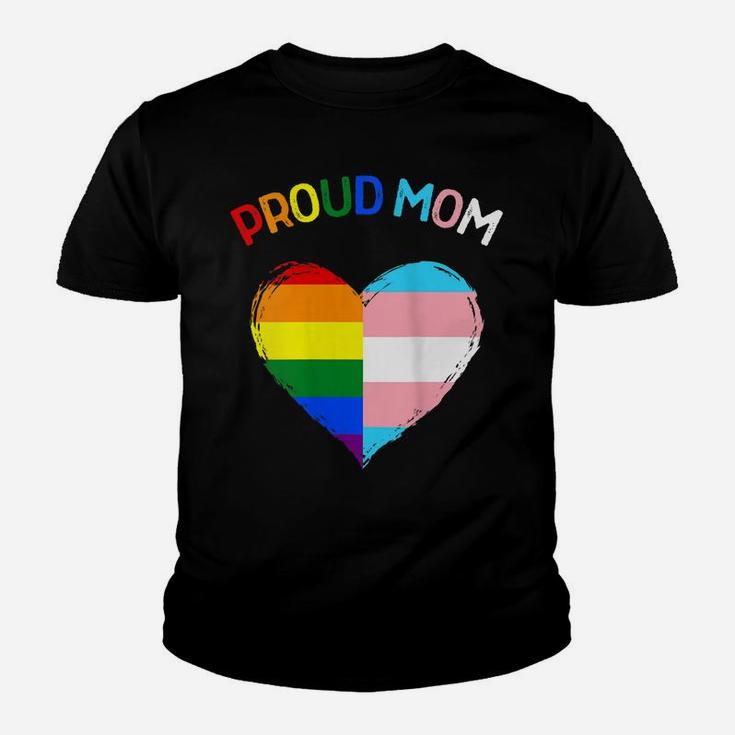 Womens Proud Ally Lgbtq Transgender Proud Mom | Proud Trans Mom Youth T-shirt