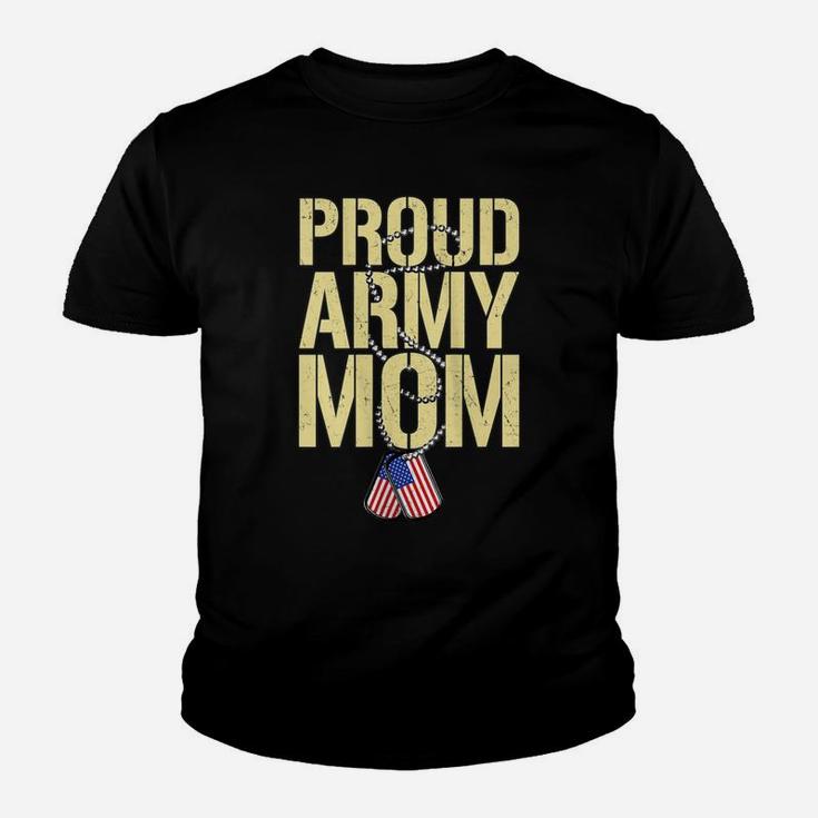 Womens Proud Army Mom Shirt Patriotic Family Military Mother Gifts Youth T-shirt