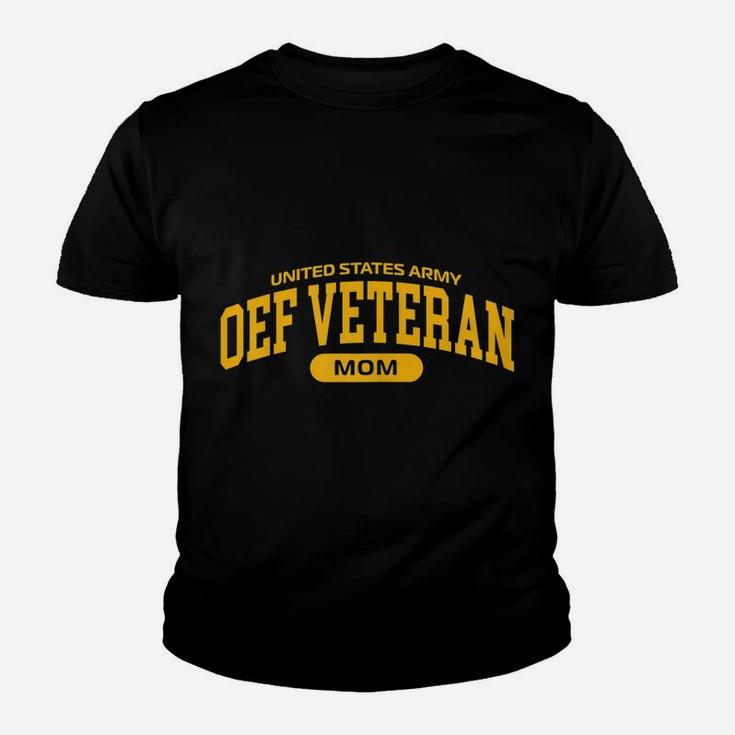 Womens Proud Army Oef Veteran Mom Youth T-shirt