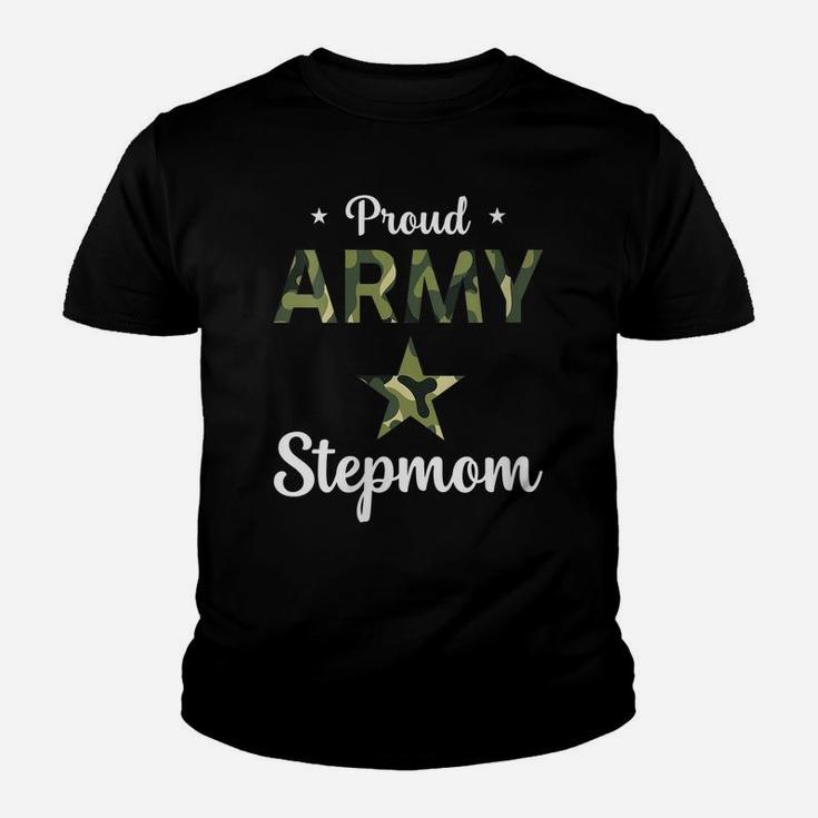 Womens Proud Army Stepmom Army Mom Womens Mothers Day Youth T-shirt