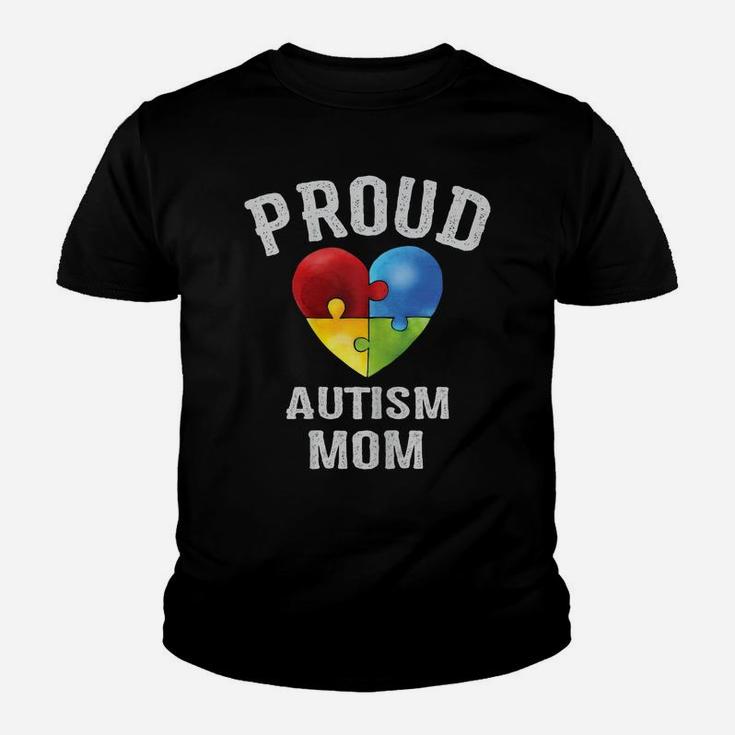 Womens Proud Autism Mom Mommy Autism Awareness Family Matching Youth T-shirt