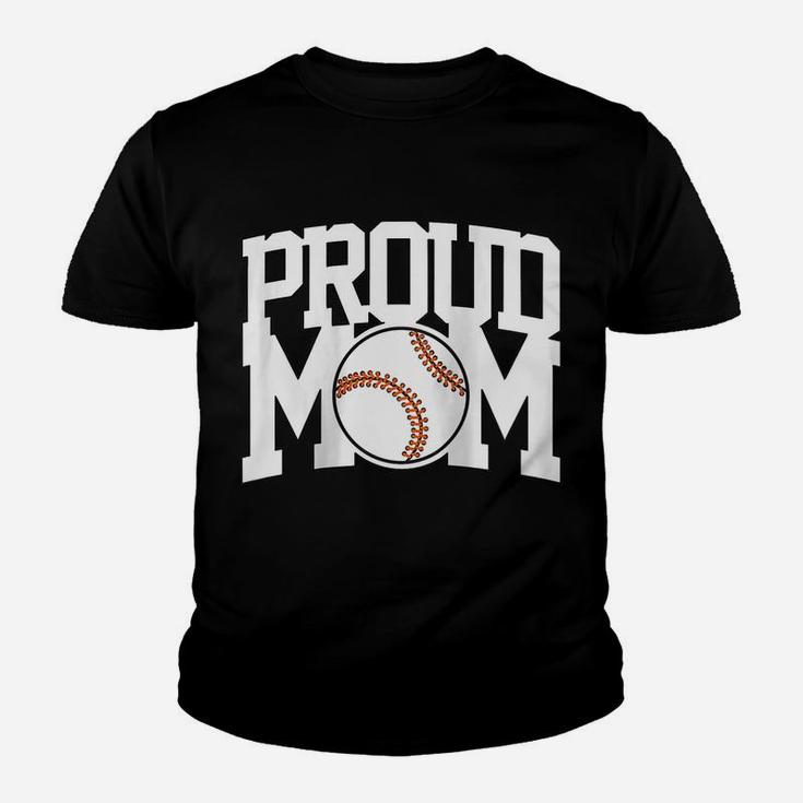 Womens Proud Baseball Mom | Baseball Game | T-Ball | Baseball Fan Raglan Baseball Tee Youth T-shirt