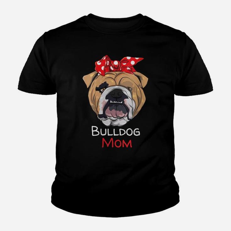 Womens Proud English Bulldog Mom Dog Owner Women Girls Youth T-shirt