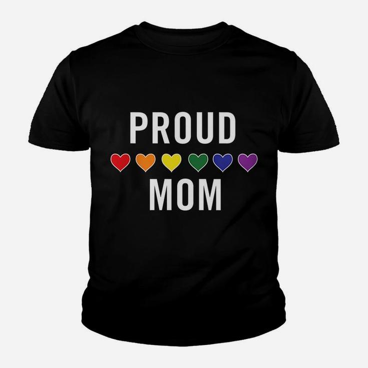 Womens Proud Gay Mom Lgbtq Lgbt Gay Pride Trans Lesbian Youth T-shirt