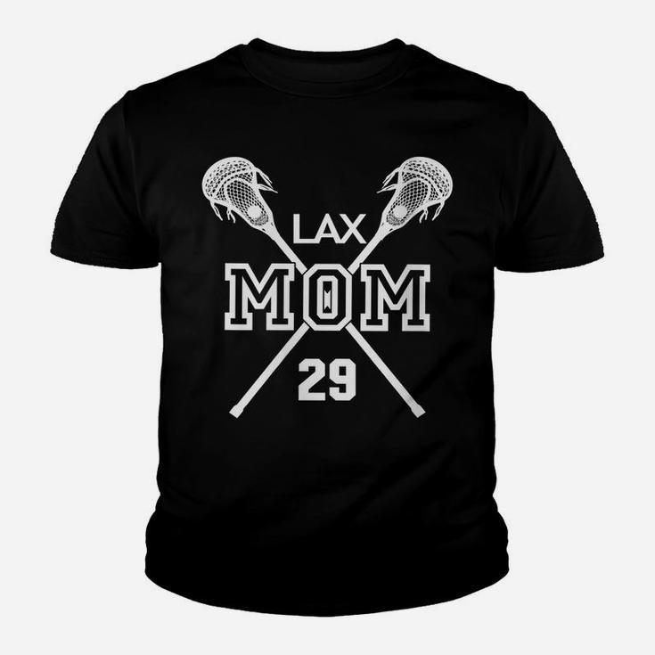 Womens Proud Love Lacrosse Mom 29 Lax Player Number 20 Mothers Day Youth T-shirt