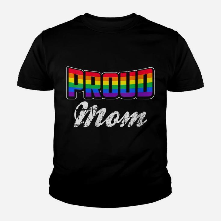 Womens Proud Mom Gay Pride Month Lgbtq Youth T-shirt