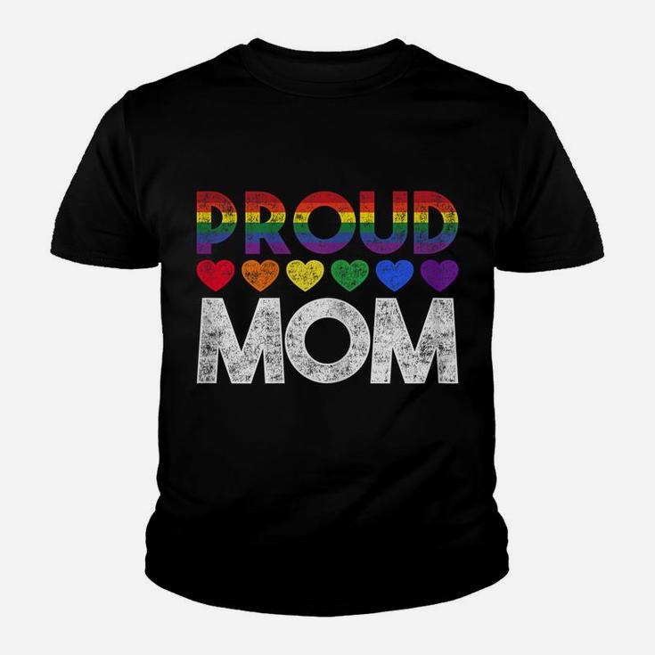 Womens Proud Mom Lgbt Youth T-shirt