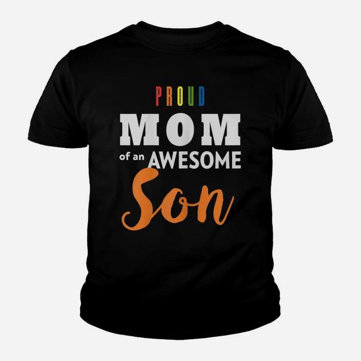 Womens Proud Mom Mothers Day Shirt, Gay Pride Lgbt Youth T-shirt
