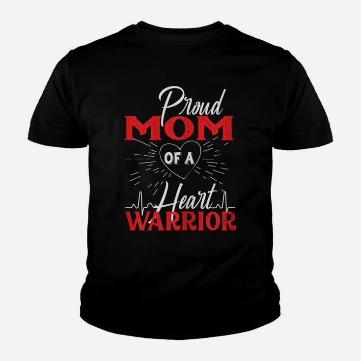 Womens Proud Mom Of A Heart Warrior Chd Awareness Youth T-shirt