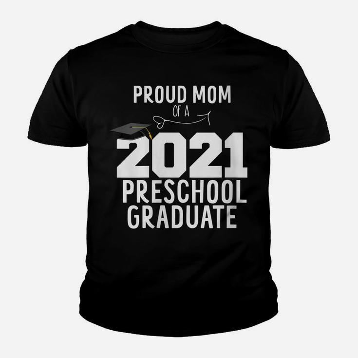 Womens Proud Mom Of A Preschool Graduate Family Graduation Mother Youth T-shirt