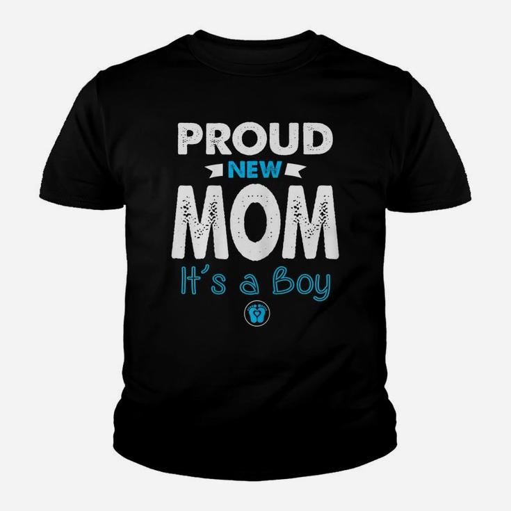 Womens Proud New Mom It's A Boy Funny Mothers Day Gifts New Mommy Youth T-shirt