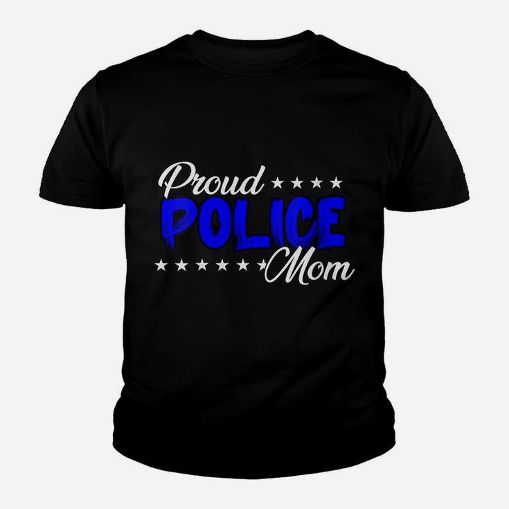 Womens Proud Police Mom Youth T-shirt