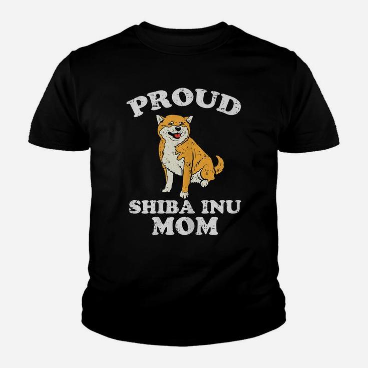 Womens Proud Shiba Inu Mom Kawaii Japanese Dog Akita Women Gift Youth T-shirt