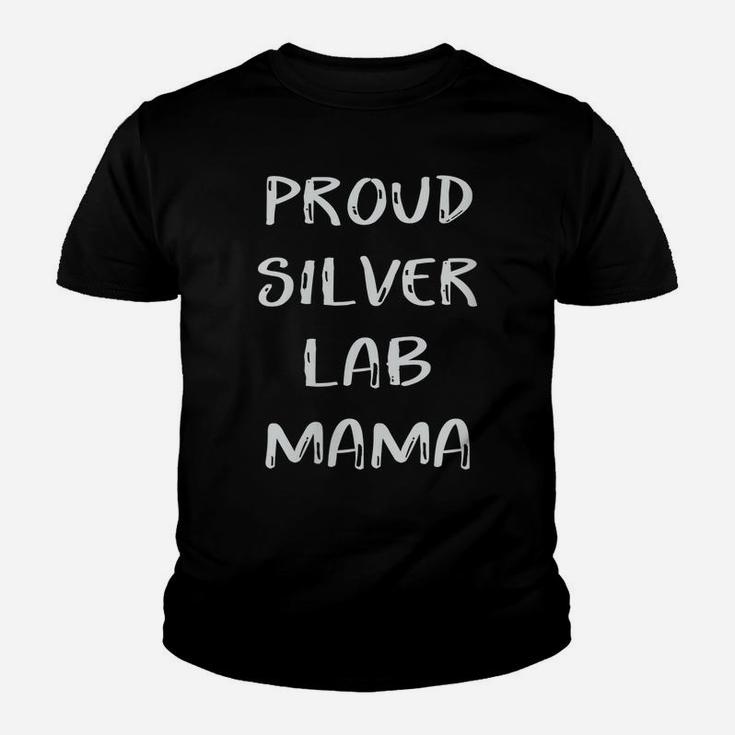 Womens Proud Silver Lab Mama Mom Labrador Retriever Gifts For Women Youth T-shirt