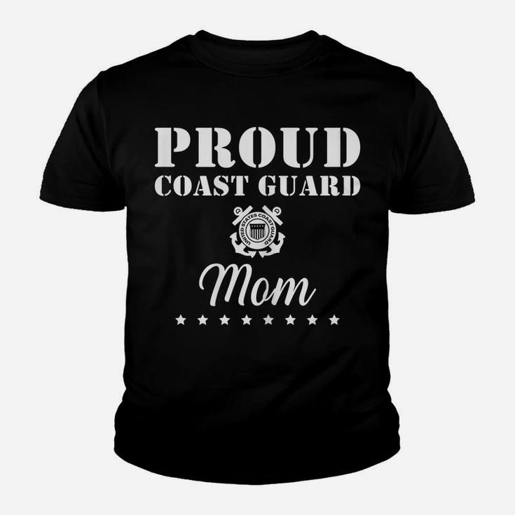 Womens Proud Us Coast Guard Mom Us Military Family 4Th Of July Gift Youth T-shirt