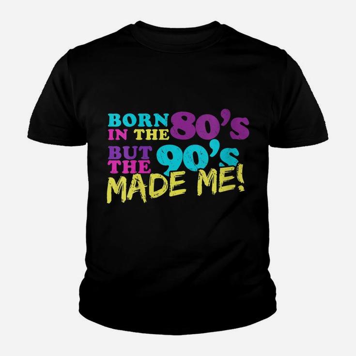 Womens Retro 80S Baby 90S Made Me Vintage Youth T-shirt