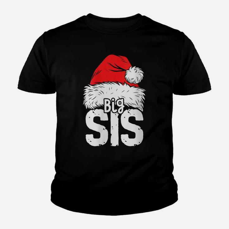 Womens Sister Big Santa Christmas Family Matching Pajamas Xmas Youth T-shirt