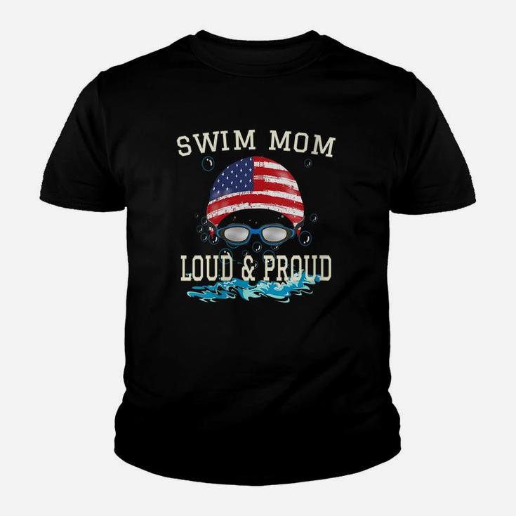 Womens Swim Swimmer Funny Swimming Mom Loud And Proud Goggles Shirt Youth T-shirt