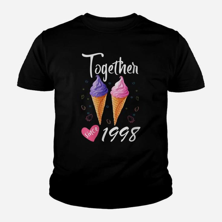 Womens Together Since 1998 22 Years Being Awesome Aniversary Gift Youth T-shirt