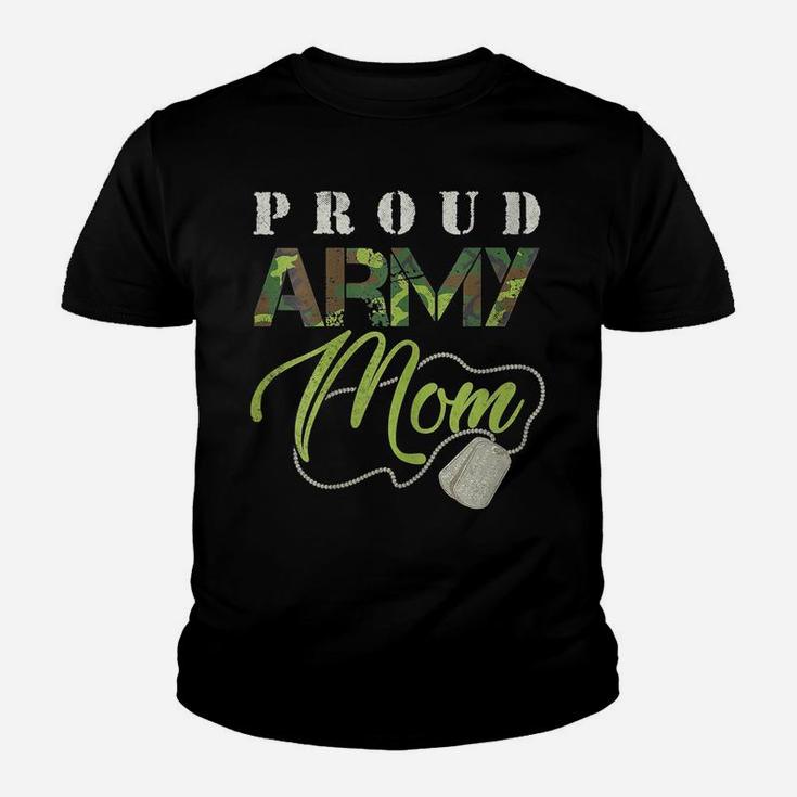 Womens US Military Proud Army Mom Soldier Veteran Mama's Day Youth T-shirt