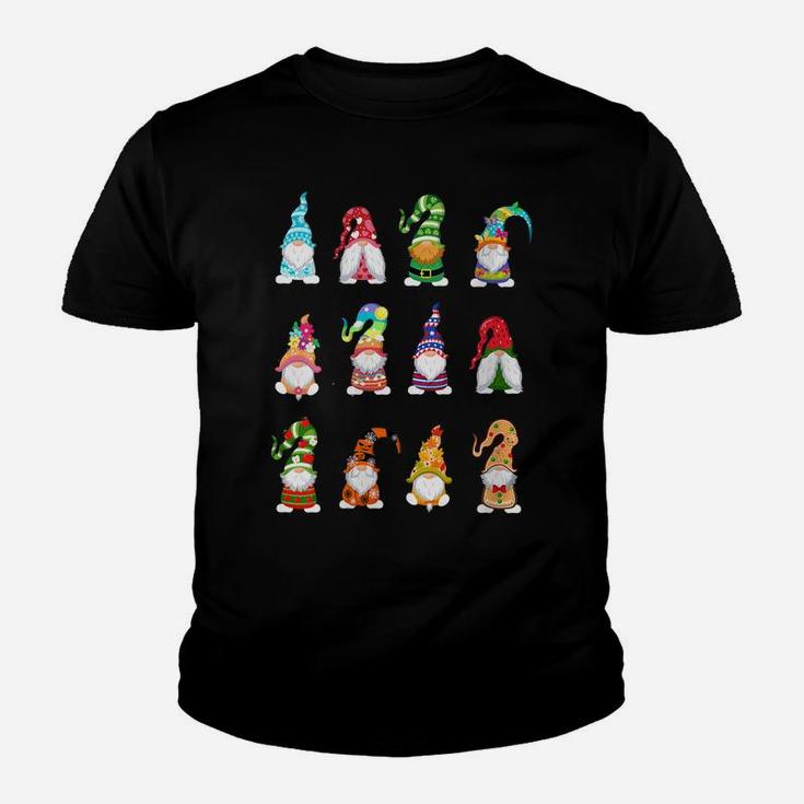 Womens Valentine's Gnome St Patrick's Gnomies Easter Spring Gnomes Youth T-shirt